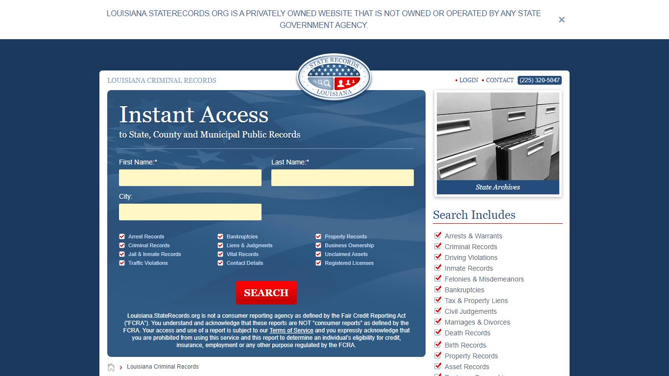 Louisiana Criminal Records Online | StateRecords.org